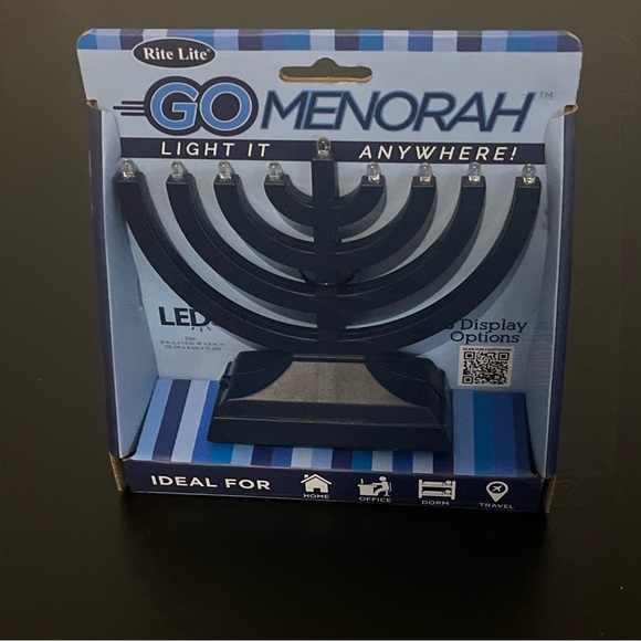 Hanukkah Chanukah Rite Lite Go Memorah, Blue Plastic, LED, home, office, New MIB - Picture 1 of 4